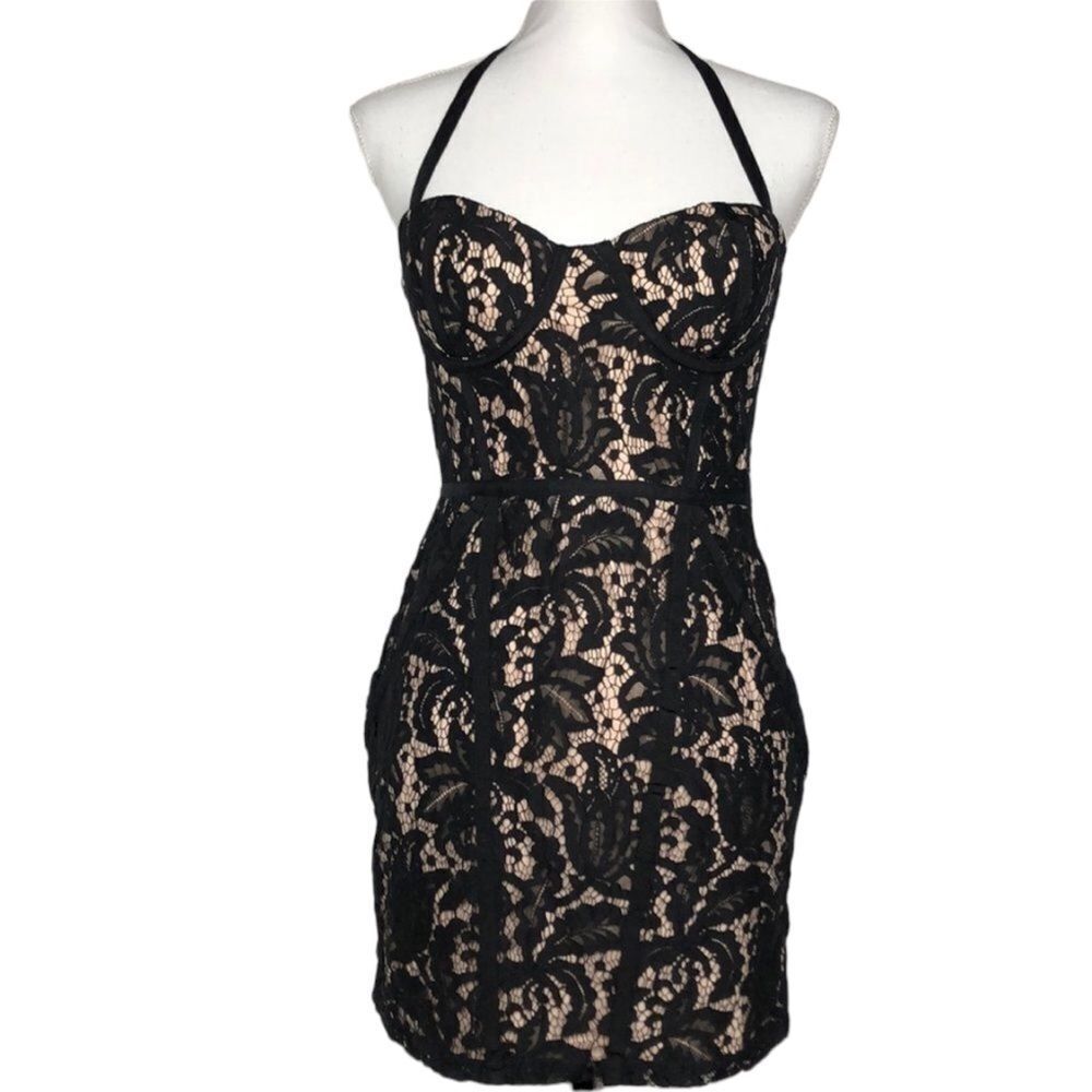 Tobi NWT black lace dress, size medium